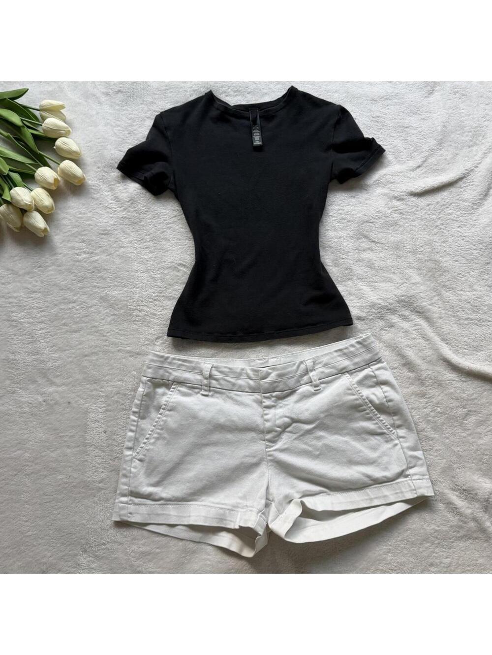 Harper low rise denim shorts